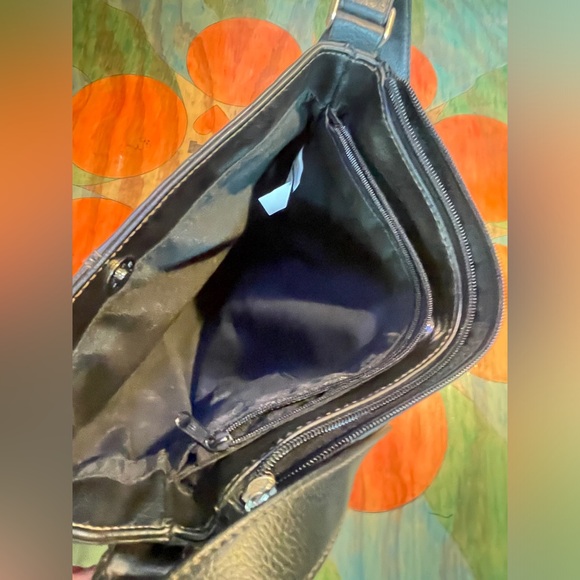 Women's Shoulder Bag tote bag Leather purse Medium Sz Black. - Picture 5 of 7